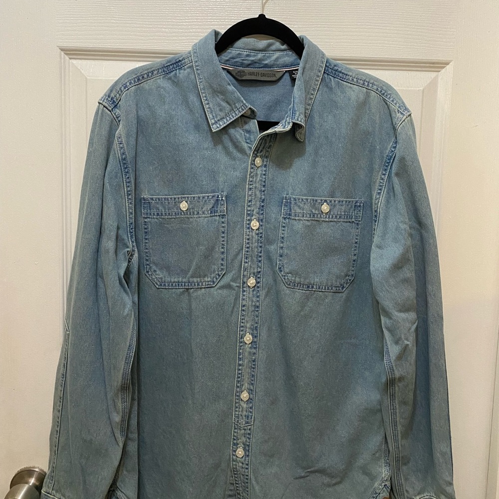 Harley Davidson Garage Denim Shirt 🏍️